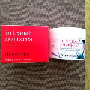 THIS WORKS in transit no traces cleansing pads